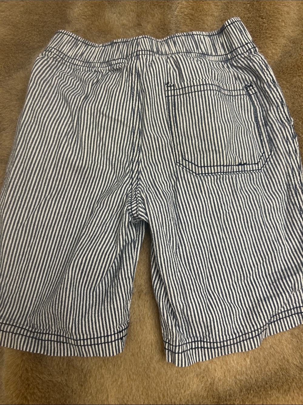 Blue Striped and Blue Leaf-Print Kids Shorts 💥 - Picture 7 of 7